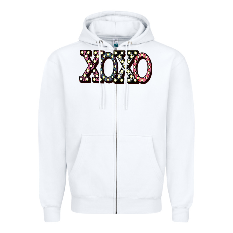 Xoxo Digital Valentines Day Zipper Hoodie by Bettercallsaul | Teevron
