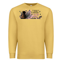 Antique Gold i am the storm with girl and butterflies Premium Sweatshirt - TumblerDesignByShophia