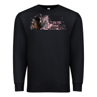 Black i am the storm with girl and butterflies Premium Sweatshirt - TumblerDesignByShophia