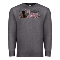Charcoal Heather i am the storm with girl and butterflies Premium Sweatshirt - TumblerDesignByShophia