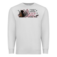 Dove Grey i am the storm with girl and butterflies Premium Sweatshirt - TumblerDesignByShophia