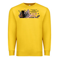 Lemon i am the storm with girl and butterflies Premium Sweatshirt - TumblerDesignByShophia