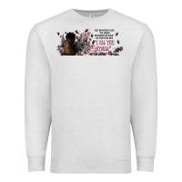 Oatmeal Heather i am the storm with girl and butterflies Premium Sweatshirt - TumblerDesignByShophia
