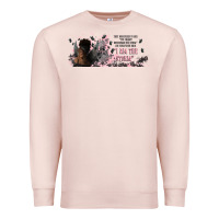 Pale Pink i am the storm with girl and butterflies Premium Sweatshirt - TumblerDesignByShophia
