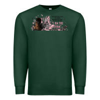 Sports Green i am the storm with girl and butterflies Premium Sweatshirt - TumblerDesignByShophia