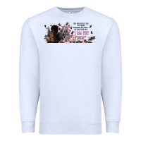 White i am the storm with girl and butterflies Premium Sweatshirt - TumblerDesignByShophia