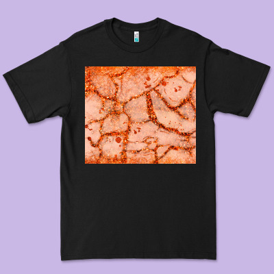 Orange Glitter Premium Tee Designed By Jahusdesignshop