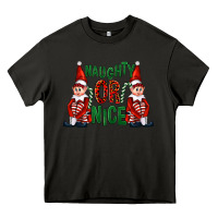 Asphalt Naughty or nice christmas elfs Heavy Core Tee - FaDigitalArtStudio