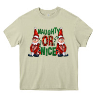 Mossy Naughty or nice christmas elfs Heavy Core Tee - FaDigitalArtStudio