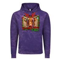 Cloud Purple merry christmas y'all highland cow Vintage Hoodie - Jasminsmagicworld
