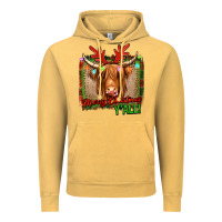 Vintage Mustard merry christmas y'all highland cow Vintage Hoodie - Jasminsmagicworld