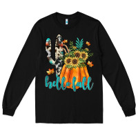Black hello fall Long Sleeve Tee - JahusDesignShop