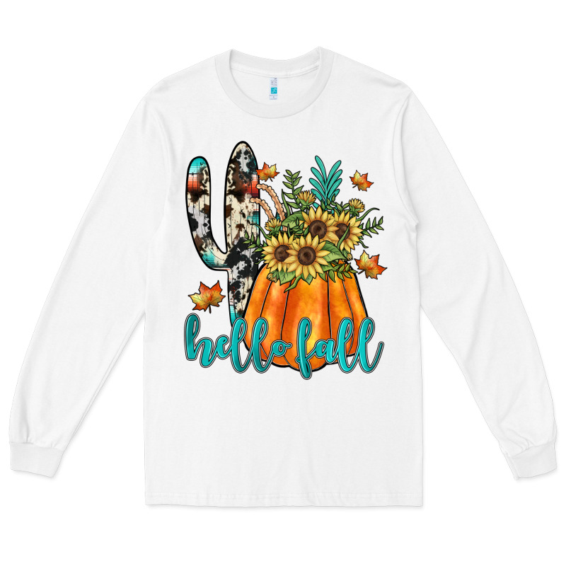 Hello Fall Long Sleeve Tee by JahusDesignShop | Teevron
