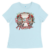 Baby Blue baseball abuela Ladies Tee - RacoonDesign