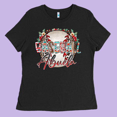 Baseball Abuela Ladies Tee Designed By Racoondesign