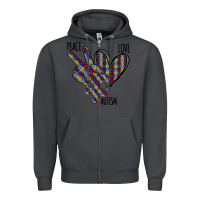 Smoke Peace Love Autism Zipper Hoodie - Bettercallsaul