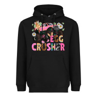 Black Egg crusher Easter Day Heavyweight Hoodie - HowdyJamesFarm
