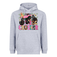 Heather Grey Egg crusher Easter Day Heavyweight Hoodie - HowdyJamesFarm