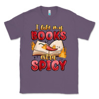 Lavender i like my books extra spicy Classic Tee - MaliasSmallBusiness