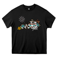 Black ky yall western Heavy Core Tee - CowhideDigitalArt