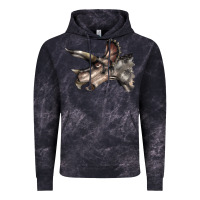 Cloud Black Triceratops Horridus Face Vintage Hoodie - LillyAllenDesigns