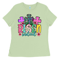 Matcha Easter Day He is risen indeed Ladies Tee - OliviaCreatesArt
