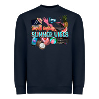 Navy small businesses summer vibe Heavyweight Sweatshirt - NancyCooperArtShop