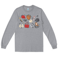 Heather Grey baseball mom Long Sleeve Tee - MaliasSmallBusiness