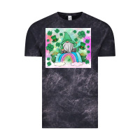 Cloud Black st patrick's gnome Vintage Tee - MaliasSmallBusiness
