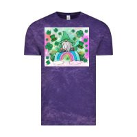 Cloud Purple st patrick's gnome Vintage Tee - MaliasSmallBusiness