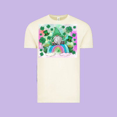 St Patrick's Gnome Vintage Tee Designed By Maliassmallbusiness