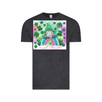 Vintage Black st patrick's gnome Vintage Tee - MaliasSmallBusiness