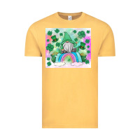 Vintage Mustard st patrick's gnome Vintage Tee - MaliasSmallBusiness