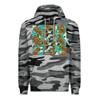 Slate Camo cowhide mama with rustic teal wood Premium Hoodie - TumblerDesignByShophia