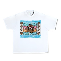 White dog mom Urban Heavy Tee - MaliasSmallBusiness