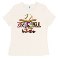 Bone baseball is my valentine Ladies Tee - RacoonDesign