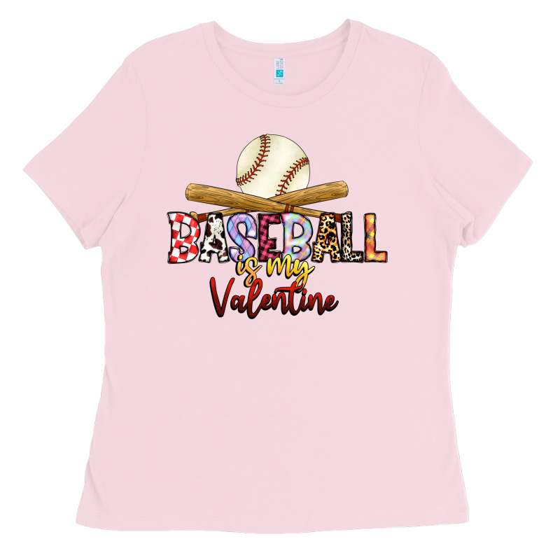 Baseball Is My Valentine Ladies Tee by RacoonDesign | Teevron