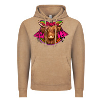 Vintage Coffee halloween highland cow horseshoe Vintage Hoodie - Jasminsmagicworld