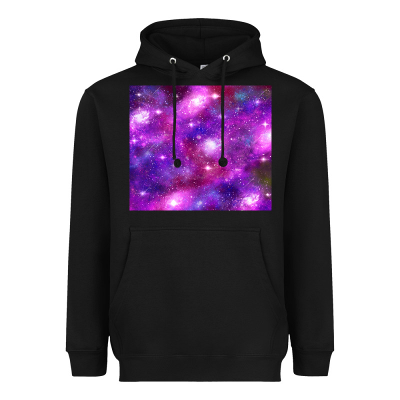 Colorful Abstract Galaxy Black And Purple Heavyweight Hoodie by TumblerDesignByShophia | Teevron