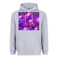 Heather Grey colorful abstract galaxy black and purple Heavyweight Hoodie - TumblerDesignByShophia