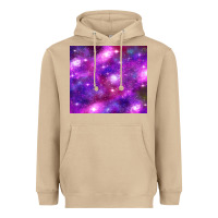 Mushroom colorful abstract galaxy black and purple Heavyweight Hoodie - TumblerDesignByShophia
