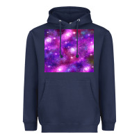Navy colorful abstract galaxy black and purple Heavyweight Hoodie - TumblerDesignByShophia