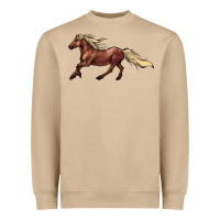 Mushroom running horse Heavyweight Sweatshirt - NancyCooperArtShop