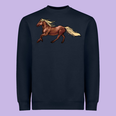 Running Horse Heavyweight Sweatshirt Designed By Nancycooperartshop