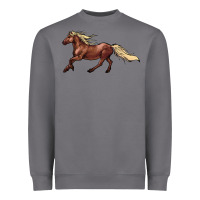 Storm running horse Heavyweight Sweatshirt - NancyCooperArtShop
