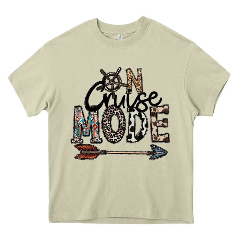 On Cruise Mode Heavy Core Tee by CowhideDigitalArt | Teevron