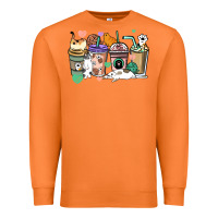 Carrot Cat coffee cups Premium Sweatshirt - HowdyJamesFarm