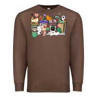 Chestnut Cat coffee cups Premium Sweatshirt - HowdyJamesFarm