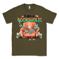 Army Green bookaholic Classic Tee - MaliasSmallBusiness