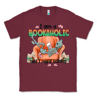 Burgundy bookaholic Classic Tee - MaliasSmallBusiness